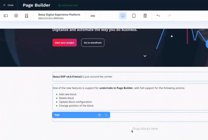 New features for Editors and Marketers in Ibexa DXP 4.6 beta 2